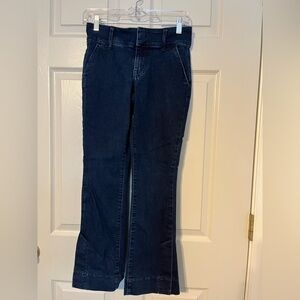 Maurices Dark Blue Midrise Flare Jeans Size 0 x-short